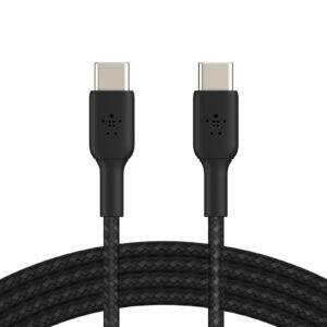 Cable USB c vers USB C - 1m tressé - NOIR