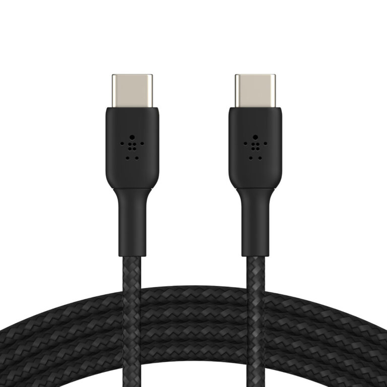 Cable USB c vers USB C - 1m tressé - NOIR