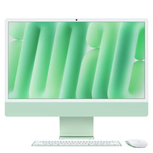 iMac 24'' (2024) - Vert - écran Retina 4,5K 24'' - M4 - CPU 10 / GPU 10 - RAM 24 Go - 512 Go SSD - garantie 2 ans