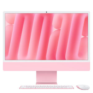 iMac 24'' (2024) - Rose - écran Retina 4,5K 24'' - M4 - CPU 10 / GPU 10 - RAM 24 Go - 512 Go SSD - garantie 2 ans