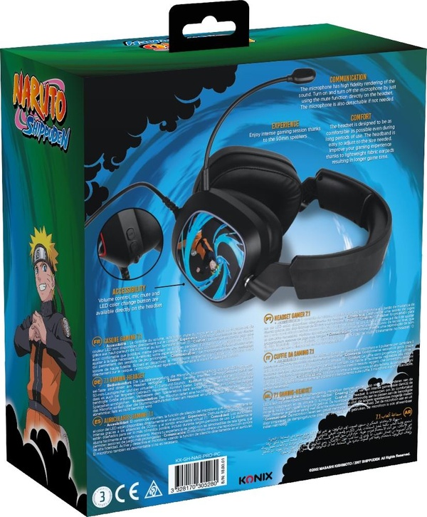 Casque Naruto - Blanc - Filaire