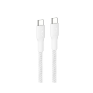 Cable USB c vers USB C 240W - 1m tressé - BLANC