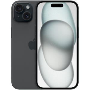 iPhone 15 - 128 Go - Noir - écran 6,1" - DAS tête (W/kg) 0,98 - Ind. réparabil. 7,5