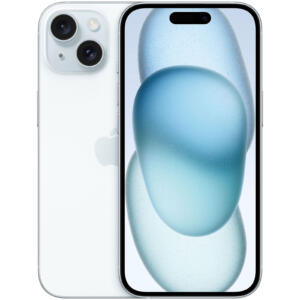 iPhone 15 - 128 Go - Bleu - écran 6,1" - DAS tête (W/kg) 0,98 - Ind. réparabil. 7,5
