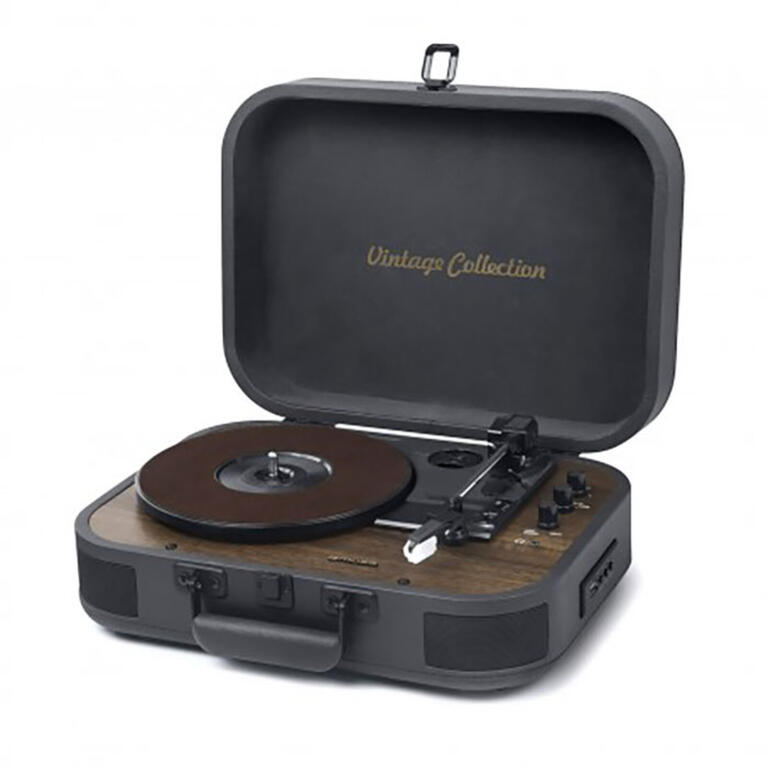 Tourne disque Vinyle - Noir - Bluetooth