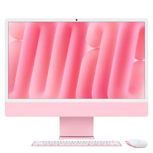 iMac 24'' (2024) - Rose - écran Retina 4,5K 24'' - M4 - CPU 10 / GPU 10 - RAM 16 Go - 512 Go SSD - garantie 2 ans