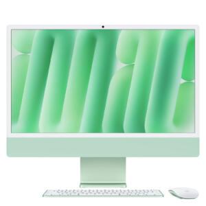 iMac 24'' (2024) - Vert - écran Retina 4,5K 24'' - M4 - CPU 10 / GPU 10 - RAM 16 Go - 256 Go SSD - garantie 2 ans