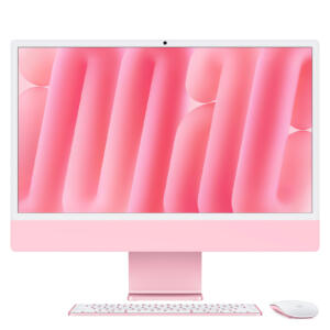 iMac 24'' (2024) - Rose - écran Retina 4,5K 24'' - M4 - CPU 8 / GPU 8 - RAM 16 Go - 256 Go SSD - garantie 2 ans