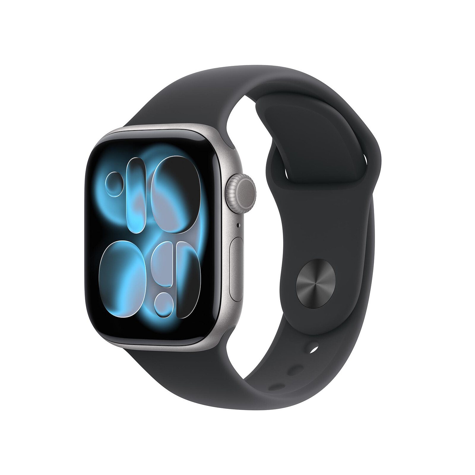 Apple Watch Series 11 - 42 mm - Aluminium gris sidéral - Bracelet Sport - Noir M/L