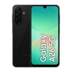 Galaxy A26 - Noir - 128 Go - 5G - écran 6,5" - RAM 6 Go - Double SIM - 50+8+2 Mpx - 13 Mpx - Android 14 - garantie 2 ans