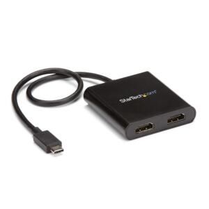 Adaptateur USB-C vers 2x HDMI - Carte graphique externe - Convertisseur USB-C vers 2x HDMI - 4K - 3840 x 2160 Supported